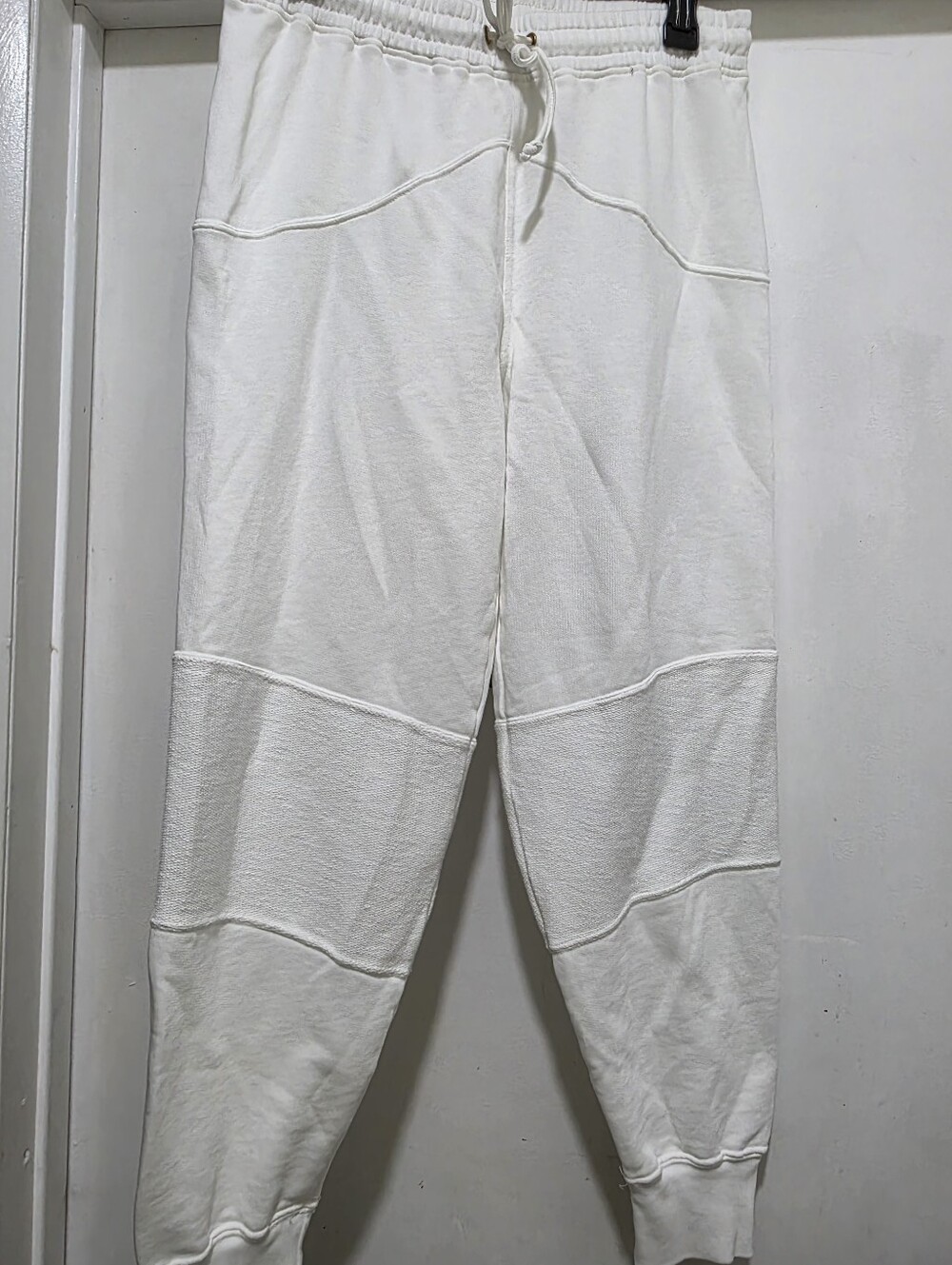 LoveShackFancy Women White Joggers Sz XS Cotton
